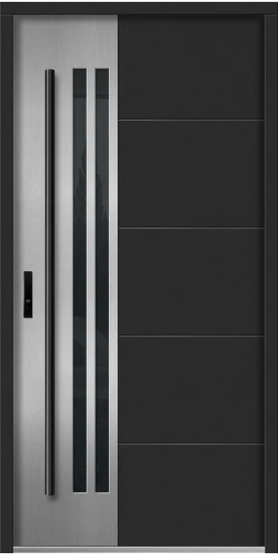 Leimen 5, Black, OP pull bar · Door only
