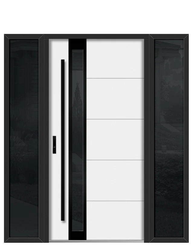 Singen 6 in White Matt, two 16" sidelights (the configurator's art)