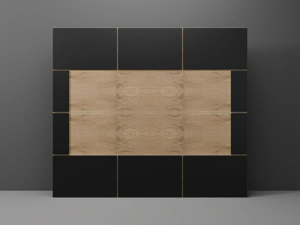 Duet by Modern Decor - Aluminum Composite (ACM) and Woodgrain Steel Garage Door