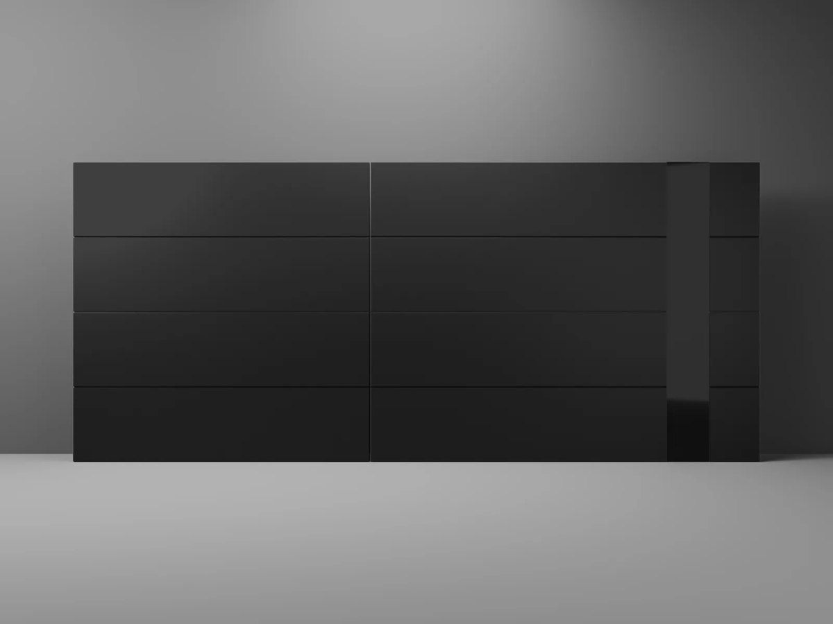 Meridian by Modern Decor - Vertical Glass Aluminum Composite (ACM) Garage Door