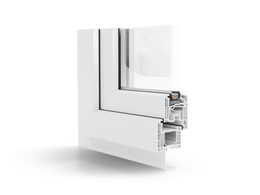 AluPlast Ideal 4000 with clip-on nailing fin, 360° view
