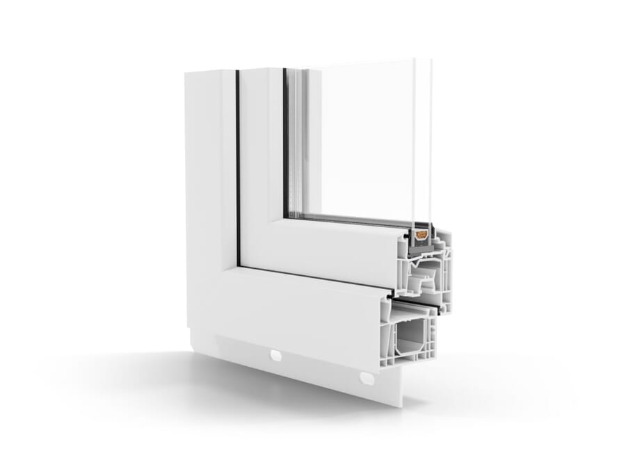 AluPlast Ideal 4000 with integral nailing fin, 360° view