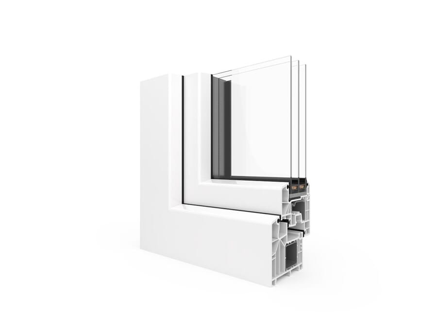 AluPlast Ideal 8000 profile cutaway, 360° view